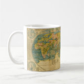 Kunyu Wanguo Quantu 1602の日本人の世界地図 コーヒーマグカップ (左)