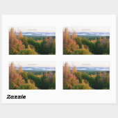 Kuopio、フィンランド、秋の風景、 長方形シール (シート)