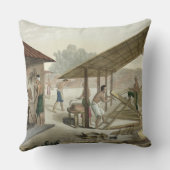 Kupang、ティモールの大工仕事の研修会は、6つをからのめっきします クッション (裏面)