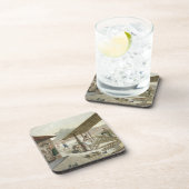 Kupang、ティモールの大工仕事の研修会は、6つをからのめっきします コースター (右側)