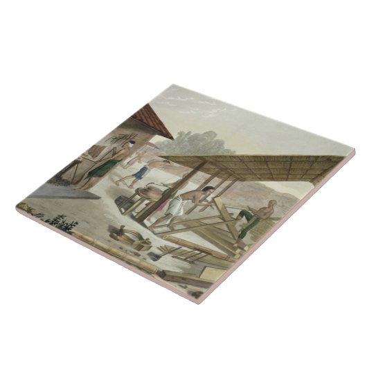 Kupang、ティモールの大工仕事の研修会は、6つをからのめっきします タイル (側面)