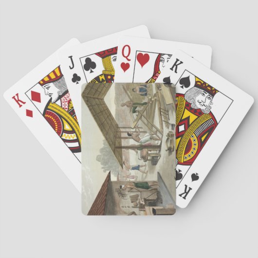 Kupang、ティモールの大工仕事の研修会は、6つをからのめっきします トランプ (裏面)