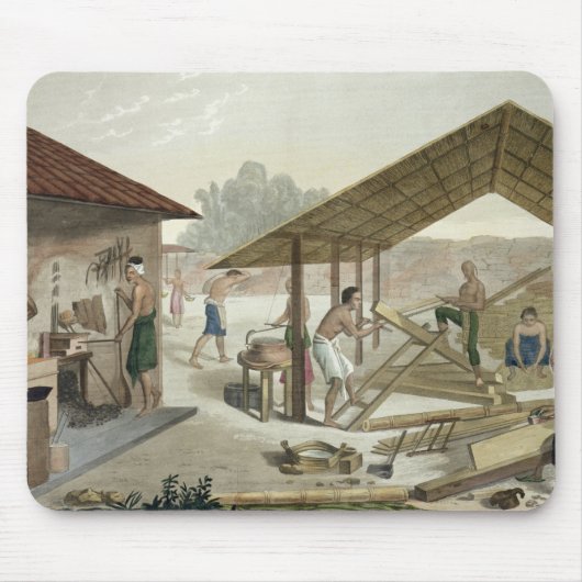 Kupang、ティモールの大工仕事の研修会は、6つをからのめっきします マウスパッド (正面)