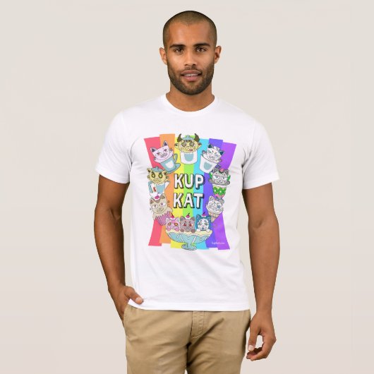 Kupkat rainbow T-shirt  Tシャツ (正面フル)