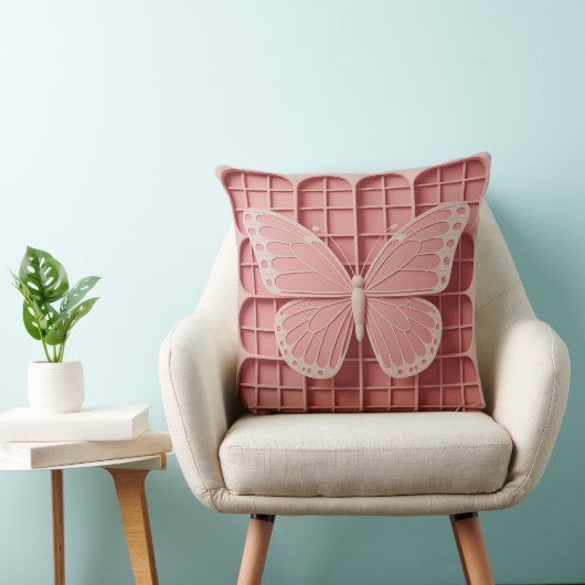 Kupu Spiral Grid 3D Batik Motif クッション (椅子)