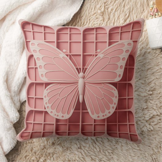 Kupu Spiral Grid 3D Batik Motif クッション (ブランケット)