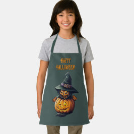 Kürbishexe im Katzenkostüm -  エプロン