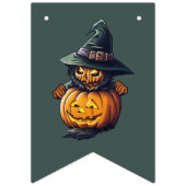 Kürbishexe im Katzenkostüm -  バンティングフラッグ (第1の旗)