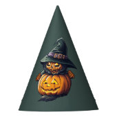 Kürbishexe im Katzenkostüm -  パーティーハット (正面)