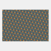 Kürbishexe im Katzenkostüm - ラッピングペーパーシート (正面)