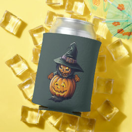 Kürbishexe im Katzenkostüm -  缶クーラー