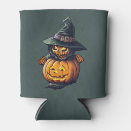 Kürbishexe im Katzenkostüm -  缶クーラー