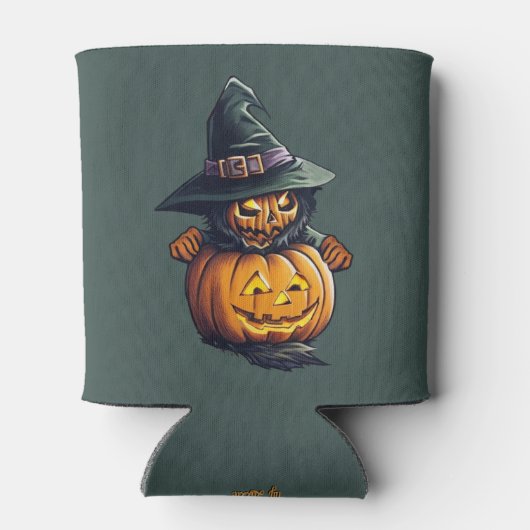 Kürbishexe im Katzenkostüm -  缶クーラー (裏面)