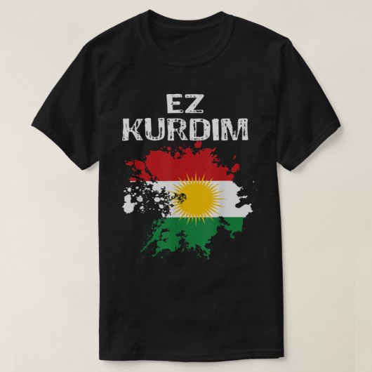 Kurden Kurdistan Newroz Kurdi Flag Her Biji Kurdis Tシャツ (デザイン正面)