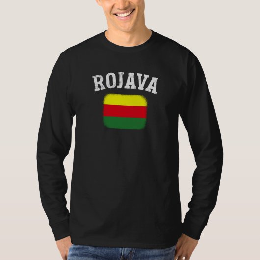 Kurdish Kurds Rojava Flag Freedom Kurdistan Tシャツ (正面)