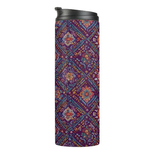 Kurdish Mosaic Floral Pattern タンブラー (回転右)