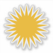 Kurdish Roj symbol シール (正面)