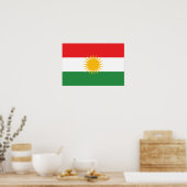Kurdistan Flag ポスター (キッチン)