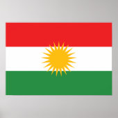 Kurdistan Flag ポスター (正面)