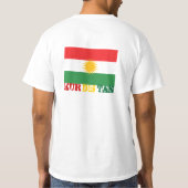 Kurdistan Kurdistan Kurdistan Tシャツ (裏面)