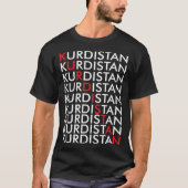 Kurdistan Retro Kurden Erbil in Iraq Tシャツ (正面)