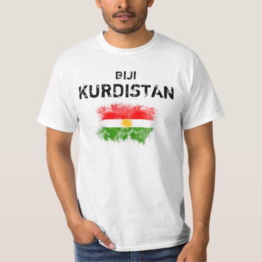 Kurdistan T-Shirt with "Biji Kurdistan" Tシャツ (正面)