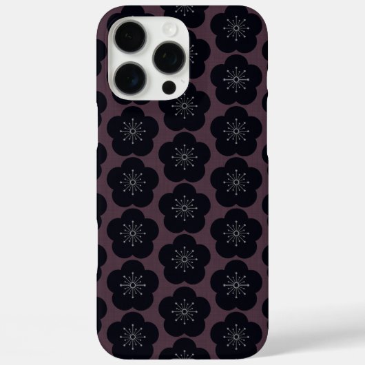 KURO UME - Seamless - Bordeaux Case-Mate iPhoneケース (裏面)