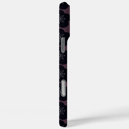 KURO UME - Seamless - Bordeaux Case-Mate iPhoneケース (裏面 / 右)