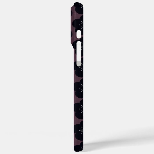 KURO UME - Seamless - Bordeaux Case-Mate iPhoneケース (裏面 / 左)