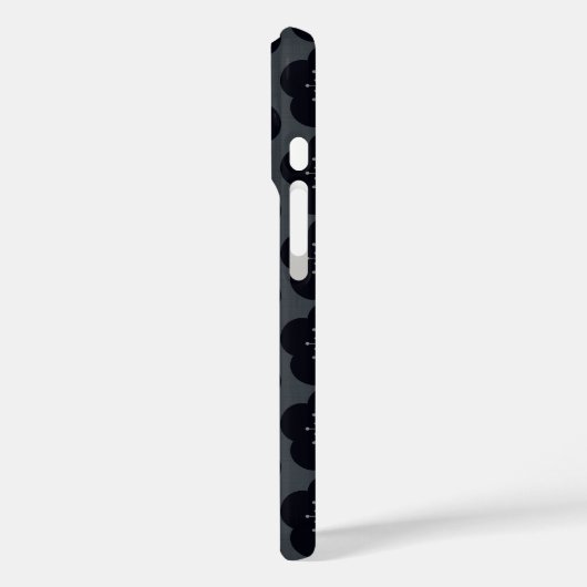KURO UME - Seamless - Gray Case-Mate iPhoneケース (裏面 / 左)