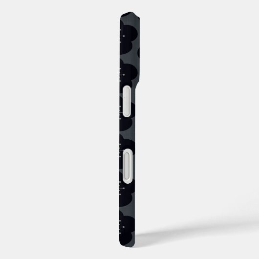 KURO UME - Seamless - Gray Case-Mate iPhoneケース (裏面 / 右)