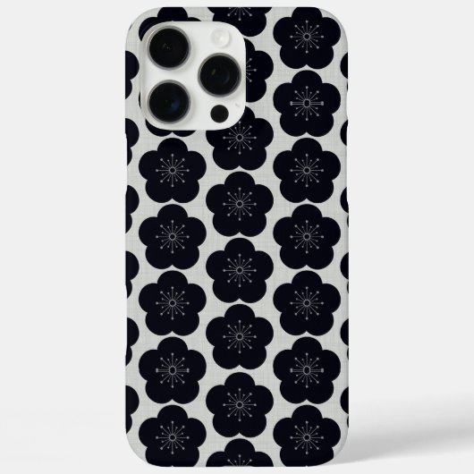 KURO UME - Seamless - White Case-Mate iPhoneケース (裏面)