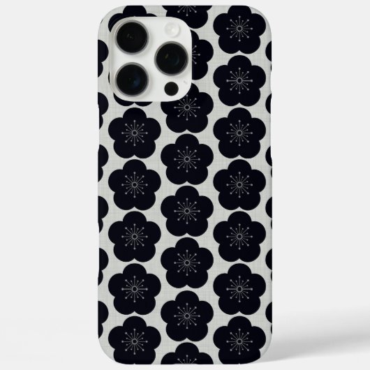 KURO UME - Seamless - White Case-Mate iPhoneケース (裏面)