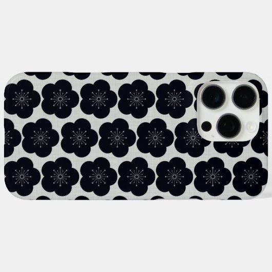 KURO UME - Seamless - White Case-Mate iPhoneケース (裏面 (横))
