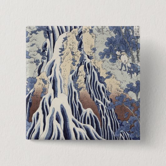 Kurokamiの山のKirifuriの秋 缶バッジ (正面)