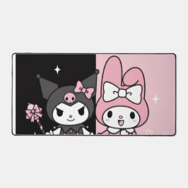 kuromi and my melody aesthetic デスクマット