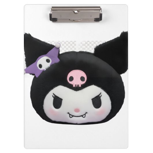 Kuromi and My Melody plushie clipboard クリップボード (正面)