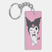 Kuromi Double-Sided Acrylic Keychain | Cute Sanrio キーホルダー (正面左)