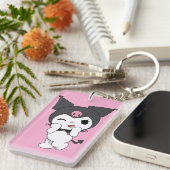 Kuromi Double-Sided Acrylic Keychain | Cute Sanrio キーホルダー (正面右)