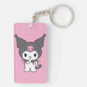 Kuromi Double-Sided Acrylic Keychain | Cute Sanrio キーホルダー (裏面)