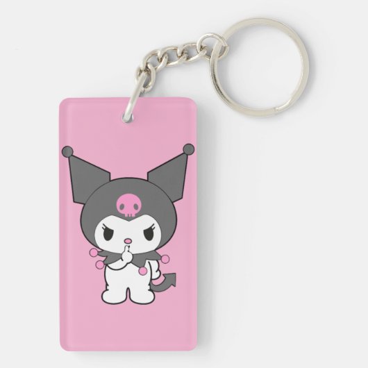 Kuromi Double-Sided Acrylic Keychain | Cute Sanrio キーホルダー (裏面)