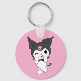 Kuromi Double-Sided Aluminium Keychain  キーホルダー