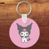 Kuromi Double-Sided Aluminium Keychain  キーホルダー (裏面)