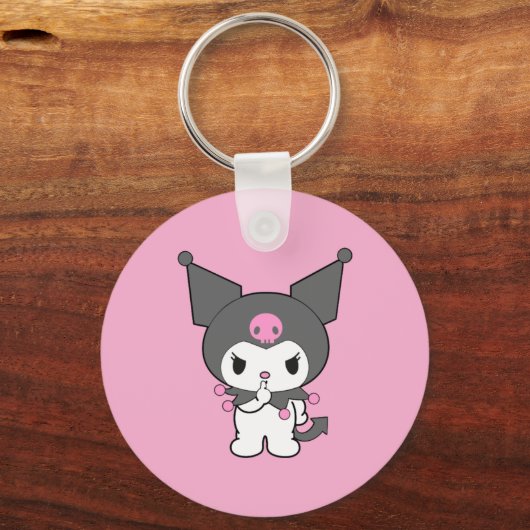 Kuromi Double-Sided Aluminium Keychain  キーホルダー (裏面)