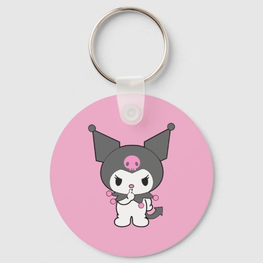 Kuromi Double-Sided Aluminium Keychain キーホルダー (裏面)