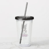 Kuromi Tumbler Wrap for Transparent Cup | Cute  アクリルタンブラー (裏面)