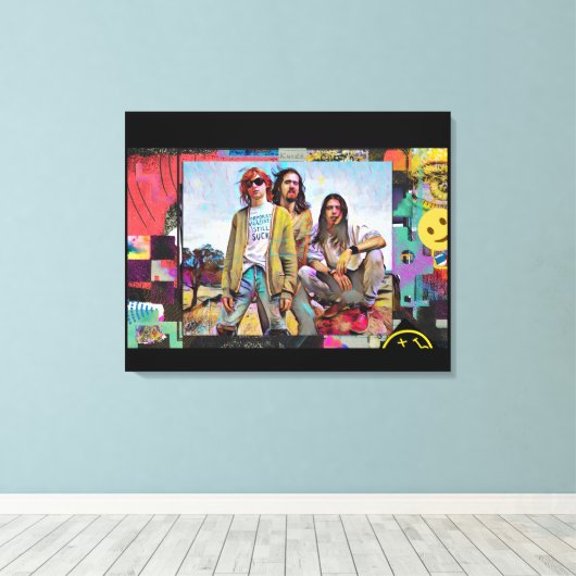 Kurt, Dave & Krist - Canvas Print キャンバスプリント (インサイチュ (ウッドフロア))