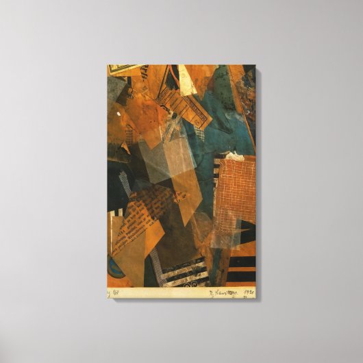 Kurt Schwitters -型枠イン宇宙1920 キャンバスプリント (正面)