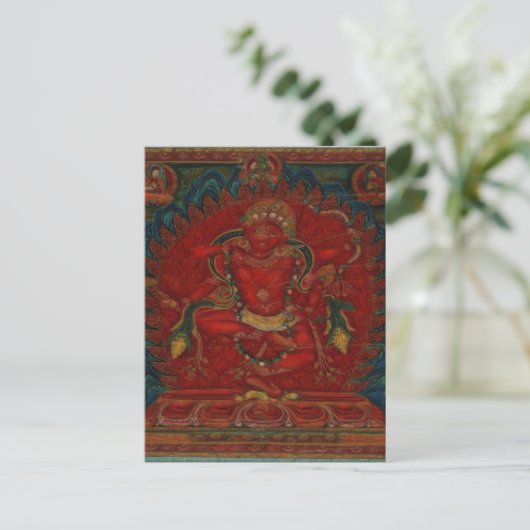 Kurukulla from Tibetan Buddhism Personalized ポストカード (スタンド正面)