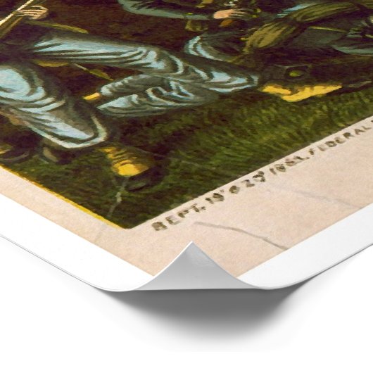 Kurz & AllisonによるChickamaugaの内戦 ポスター (角)